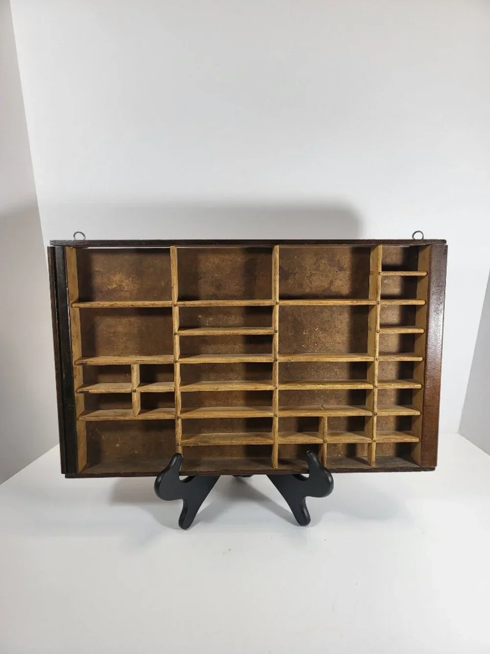 Vintage Printer Drawer/Trinket Shelf Display 30 Slots 10" x 16" - Picture 1 of 6